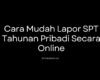 Cara Mudah Lapor SPT Tahunan Pribadi Secara Online